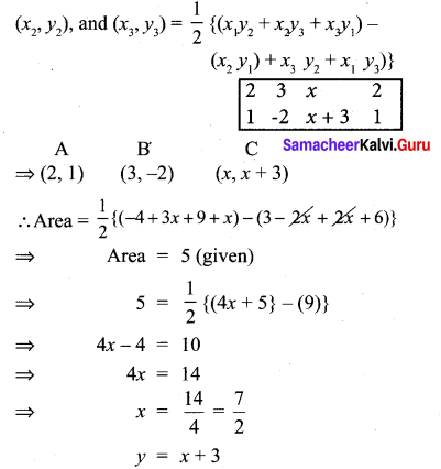 Samacheer Kalvi 10th Maths Chapter 5 Coordinate Geometry Unit Exercise 5 3