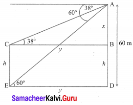 Samacheer Kalvi 10th Maths Chapter 6 Trigonometry Ex 6.3 4
