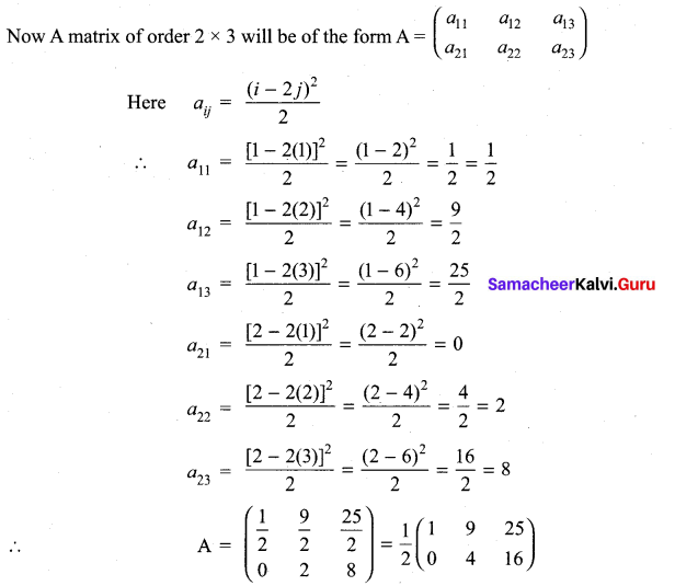 11th Maths Exercise 7.1 Answers Samacheer Kalvi