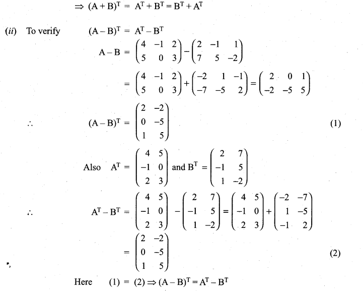 Samacheer Kalvi 11th Maths Solutions Chapter 7 Matrices and Determinants Ex 7.1 35