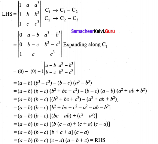 Samacheer Kalvi 11th Maths Solutions Chapter 7 Matrices and Determinants Ex 7.2 63