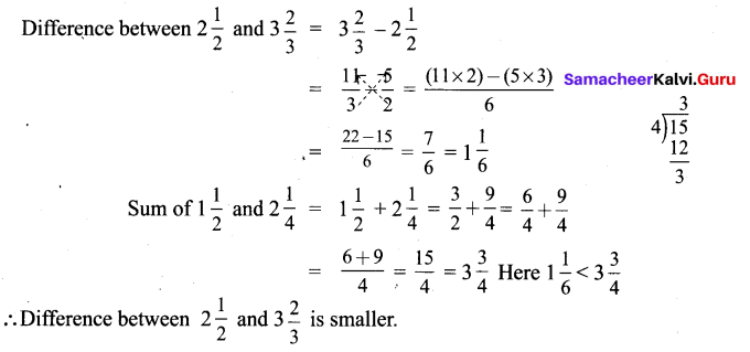Samacheer Kalvi 6th Maths Solutions Term 3 Chapter 1 Fractions Ex 1.2 3
