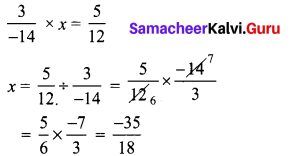 Samacheer Kalvi 8th Maths Term 1 Chapter 1 Rational Numbers Additional Questions 7