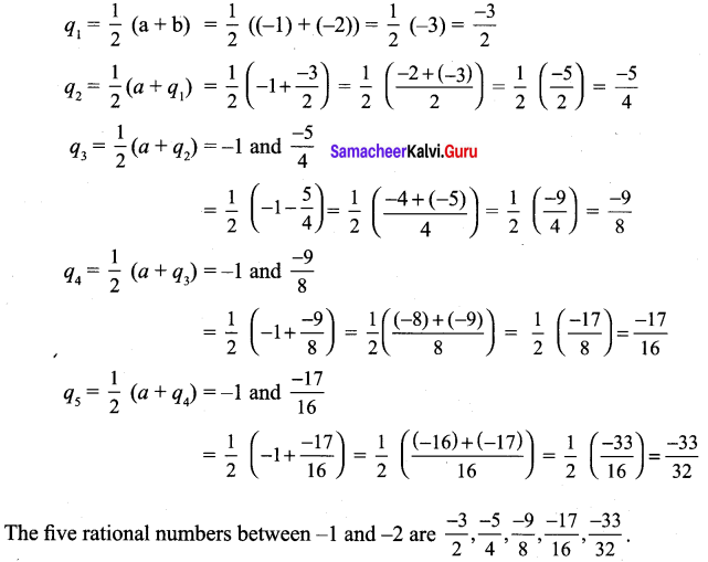 Samacheer Kalvi 9th Maths Chapter 2 Real Numbers Ex 2.1 4