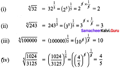 Samacheer Kalvi 9th Maths Chapter 2 Real Numbers Ex 2.5 12