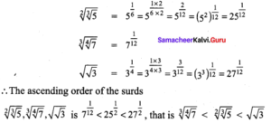 Samacheer Kalvi 9th Maths Solutions Chapter 2 Real Numbers Ex 2.6 ...
