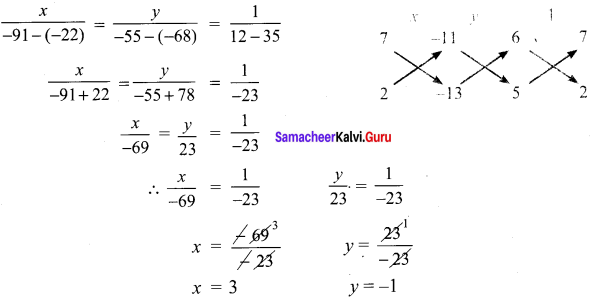 Samacheer Kalvi 9th Maths Chapter 3 Algebra Ex 3.13 7