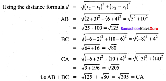 Samacheer Kalvi 9th Maths Chapter 5 Coordinate Geometry Additional Questions 62