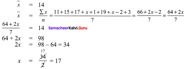 Samacheer Kalvi 9th Maths Chapter 8 Statistics Ex 8.3 2