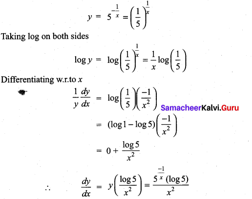 Samacheer Kalvi 11th Maths Solutions Chapter 10 Differentiability and Methods of Differentiation Ex 10.3 20