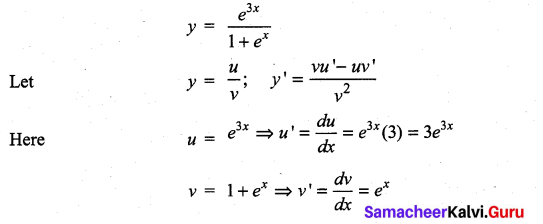 Samacheer Kalvi 11th Maths Solutions Chapter 10 Differentiability and Methods of Differentiation Ex 10.3 24