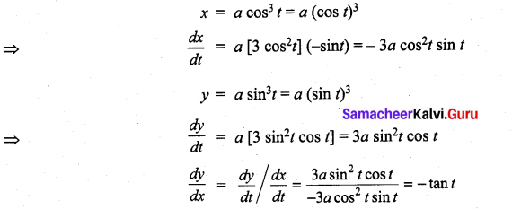 Samacheer Kalvi 11th Maths Solutions Chapter 10 Differentiability and Methods of Differentiation Ex 10.4 17