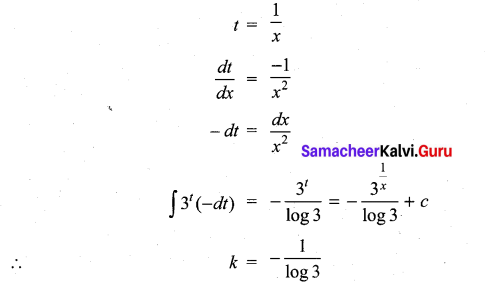 Samacheer Kalvi 11th Maths Solutions Chapter 11 Integral Calculus Ex 11.13 4