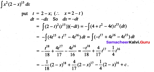 Samacheer Kalvi 11th Maths Solutions Chapter 11 Integral Calculus Ex 11.6 32