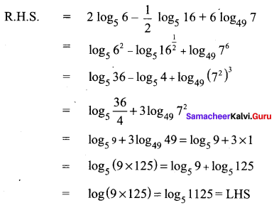 Samacheer Kalvi 11th Maths Solutions Chapter 2 Basic Algebra Ex 2.12 25