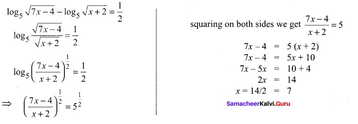 Samacheer Kalvi 11th Maths Solutions Chapter 2 Basic Algebra Ex 2.12 27