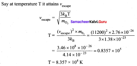 Samacheer Kalvi 11th Physics Solutions Chapter 9 Kinetic Theory of Gases 115