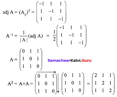 Samacheer Kalvi 12th Maths Solutions Chapter 1 Applications of Matrices and Determinants Ex 1.1 Q14.2