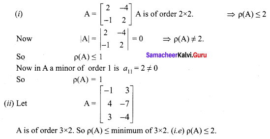 Samacheer Kalvi 12th Maths Solutions Chapter 1 Applications of Matrices and Determinants Ex 1.2 Q1.2