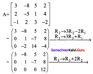 Samacheer Kalvi 12th Maths Solutions Chapter 1 Applications of Matrices and Determinants Ex 1.2 Q2.3
