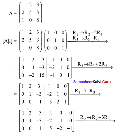 Samacheer Kalvi 12th Maths Solutions Chapter 1 Applications of Matrices and Determinants Ex 1.2 Q3.4