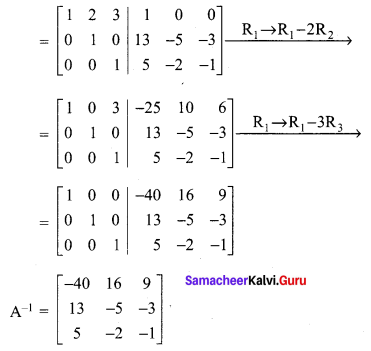 Samacheer Kalvi 12th Maths Solutions Chapter 1 Applications of Matrices and Determinants Ex 1.2 Q3.5