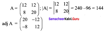 Samacheer Kalvi 12th Maths Solutions Chapter 1 Applications of Matrices and Determinants Ex 1.3 Q4