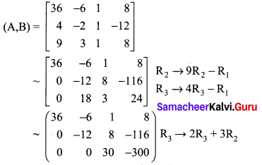 Samacheer Kalvi 12th Maths Solutions Chapter 1 Applications of Matrices and Determinants Ex 1.5 Q4