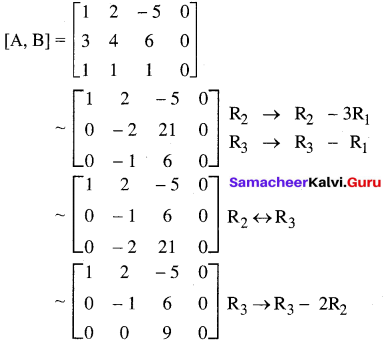Samacheer Kalvi 12th Maths Solutions Chapter 1 Applications of Matrices and Determinants Ex 1.7 2