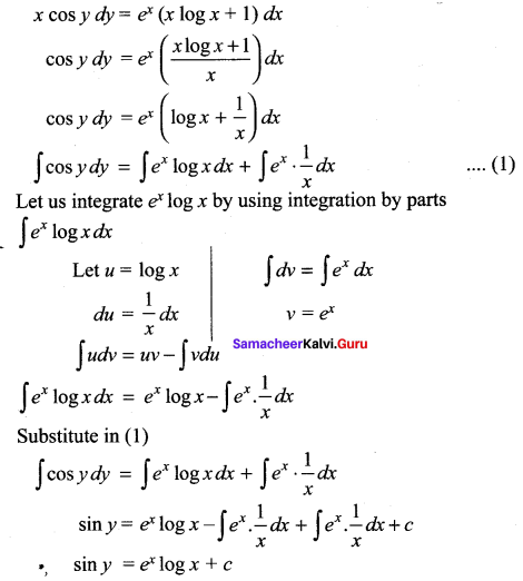 Samacheer Kalvi 12th Maths Solutions Chapter 10 Ordinary Differential Equations Ex 10.5 20