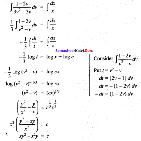 Samacheer Kalvi 12th Maths Solutions Chapter 10 Ordinary Differential Equations Ex 10.6 16