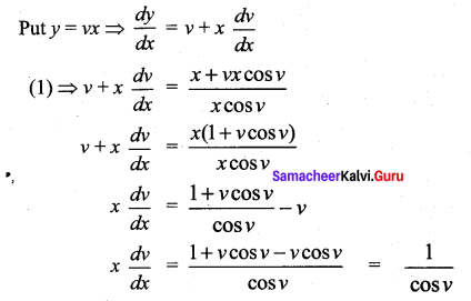 Samacheer Kalvi 12th Maths Solutions Chapter 10 Ordinary Differential Equations Ex 10.6 3