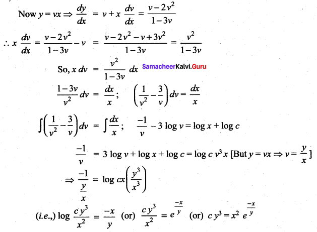Samacheer Kalvi 12th Maths Solutions Chapter 10 Ordinary Differential Equations Ex 10.6 344