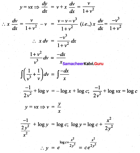 Samacheer Kalvi 12th Maths Solutions Chapter 10 Ordinary Differential Equations Ex 10.6 37
