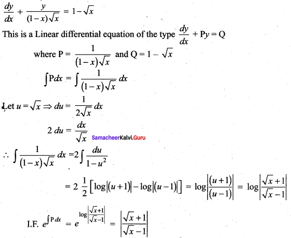 Samacheer Kalvi 12th Maths Solutions Chapter 10 Ordinary Differential Equations Ex 10.7 25
