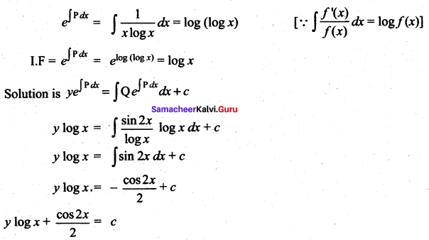 Samacheer Kalvi 12th Maths Solutions Chapter 10 Ordinary Differential Equations Ex 10.7 33