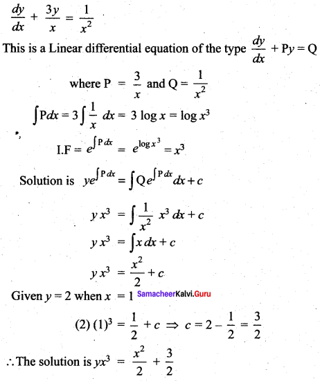 Samacheer Kalvi 12th Maths Solutions Chapter 10 Ordinary Differential Equations Ex 10.7 46