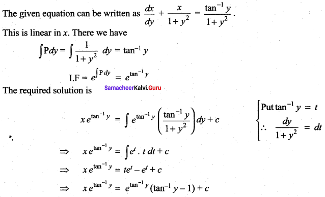 Samacheer Kalvi 12th Maths Solutions Chapter 10 Ordinary Differential Equations Ex 10.7 54