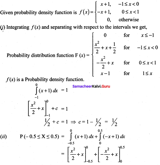 Samacheer Kalvi 12th Maths Solutions Chapter 11 Probability Distributions Ex 11.3 14