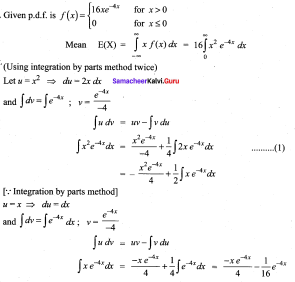 Samacheer Kalvi 12th Maths Solutions Chapter 11 Probability Distributions Ex 11.4 20