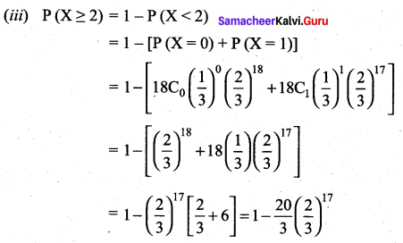 Samacheer Kalvi 12th Maths Solutions Chapter 11 Probability Distributions Ex 11.5 17