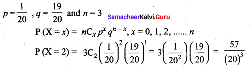 Samacheer Kalvi 12th Maths Solutions Chapter 11 Probability Distributions Ex 11.6 26