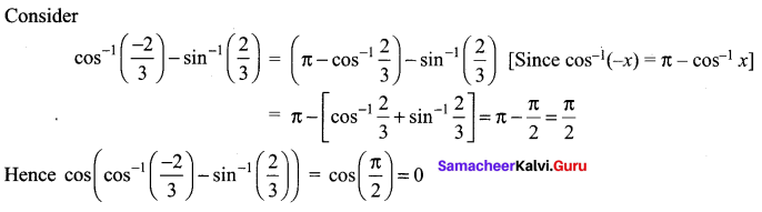 Samacheer Kalvi 12th Maths Solutions Chapter 4 Inverse Trigonometric Functions Ex 4.2 44