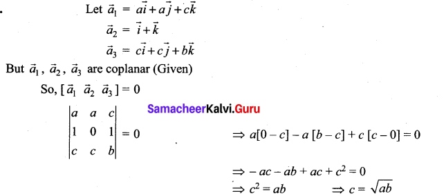 Samacheer Kalvi 12th Maths Solutions Chapter 6 Applications of Vector Algebra Ex 6.2 16