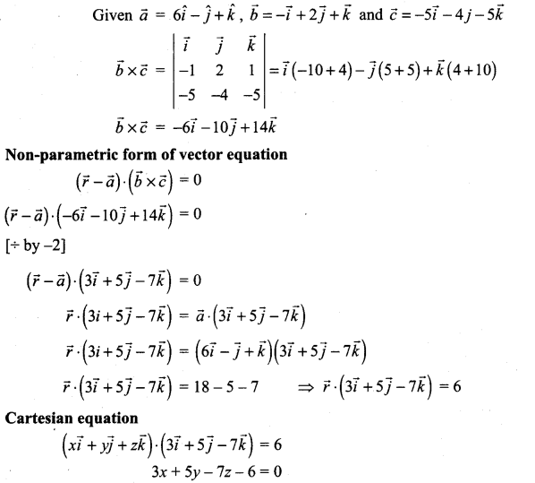 Samacheer Kalvi 12th Maths Solutions Chapter 6 Applications of Vector Algebra Ex 6.7 10