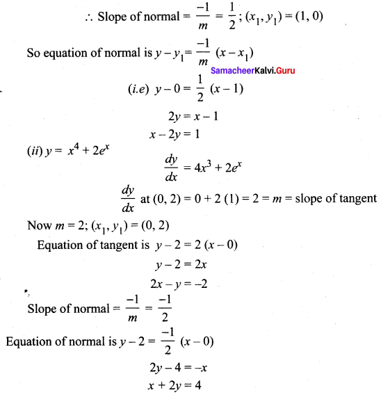 Samacheer Kalvi 12th Maths Solutions Chapter 7 Applications of Differential Calculus Ex 7.2 9