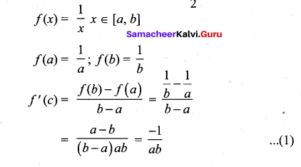 Samacheer Kalvi 12th Maths Solutions Chapter 7 Applications of Differential Calculus Ex 7.3 11