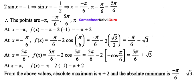 Samacheer Kalvi 12th Maths Solutions Chapter 7 Applications of Differential Calculus Ex 7.6 18