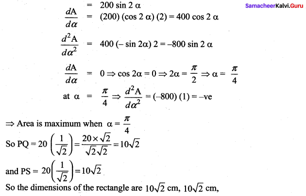 Samacheer Kalvi 12th Maths Solutions Chapter 7 Applications of Differential Calculus Ex 7.8 300