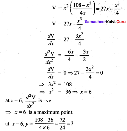 Samacheer Kalvi 12th Maths Solutions Chapter 7 Applications of Differential Calculus Ex 7.8 32